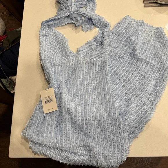 NWT PEPPERMAYO Chantelle Maxi Dress - Blue - Picture 4 of 6